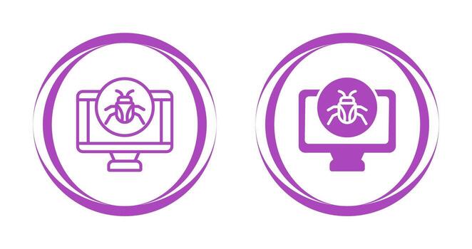 icono de vector de computadora