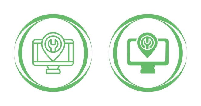 icono de vector de computadora