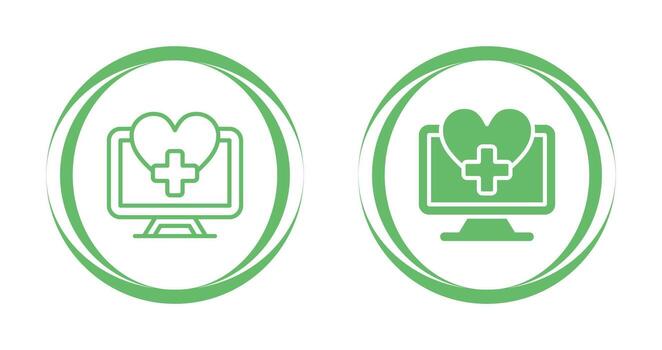 icono de vector de computadora