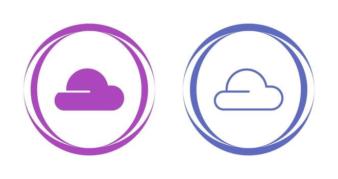 icono de vector de nube