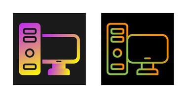 icono de vector de computadora