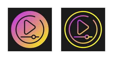 Video Play Circle Vector Icon