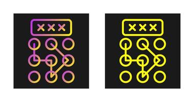 Pattern Lock Vector Icon