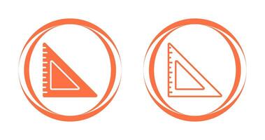 Triangular Ruler Vector Icon