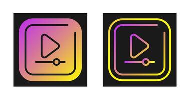 Video Play Square Vector Icon