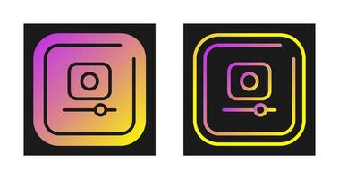 Video Record Square Vector Icon