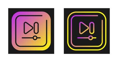 Video Next Track Square Vector icon