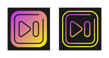 Next Track Square Vector Icon