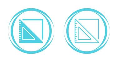 Triangular Ruler Vector Icon