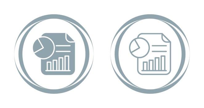 analítica reporte vector icono