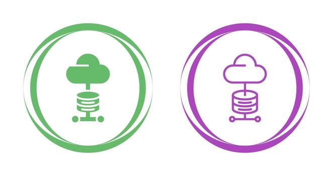 icono de vector de computación en la nube