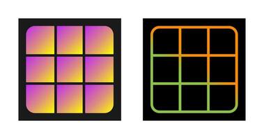 de rubik cubo vector icono