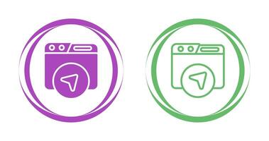 Website Navigation Vector Icon