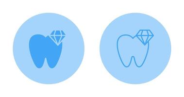 blanco dientes vector icono