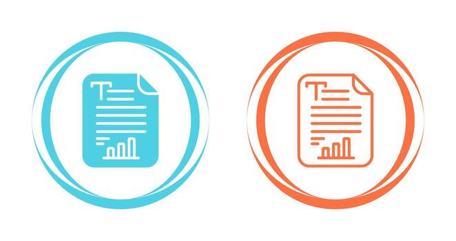 Text Analytics Vector Icon