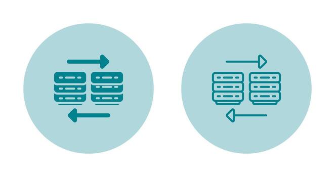 nube migración vector icono