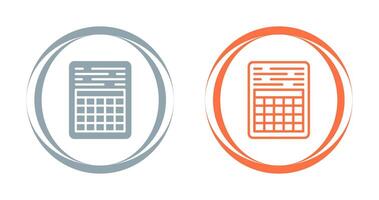 Table Vector Icon