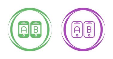 A B Testing Vector Icon