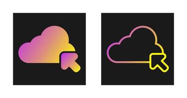 icono de vector de nube