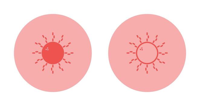 icono de vector de sol