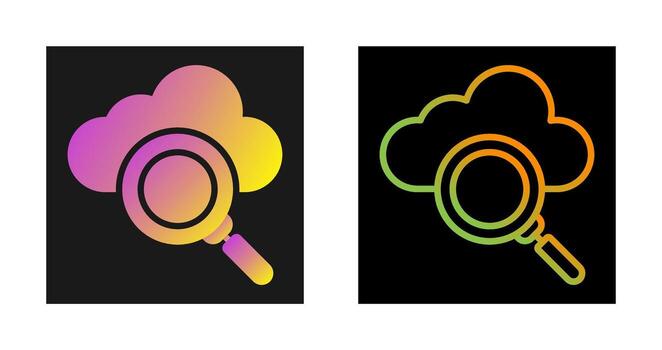 Cloud Server Vector Icon