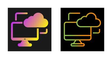 Cloud Monitoring Vector Icon