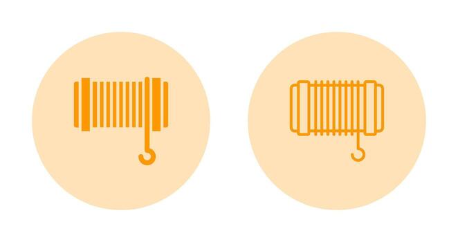 cable tracción cuerda vector icono