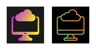 icono de vector de computación de borde