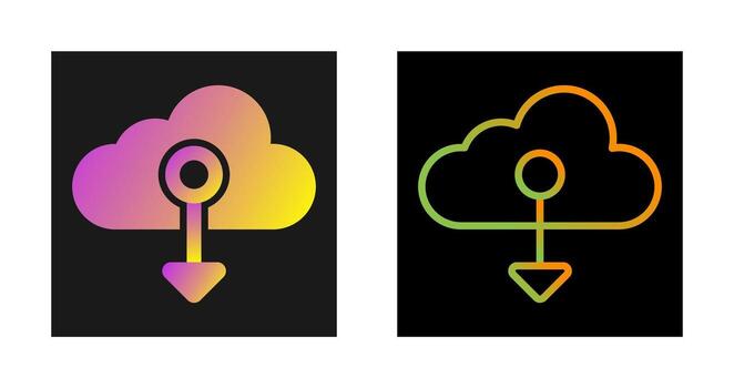 Cloud Native Vector Icon
