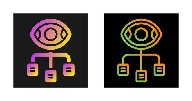 icono de vector de visualización de datos