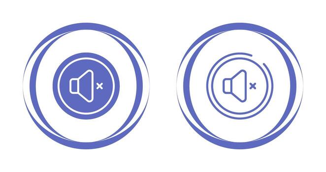 Mute Button Vector Icon