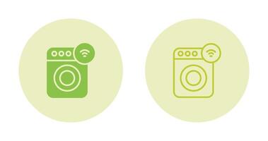 Smart Washing Machine Vector Icon