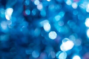 blue bokeh abstract defocused light background, photo