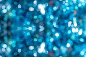 Abstract blue bokeh defocused background. photo