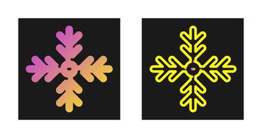 icono de vector de copo de nieve