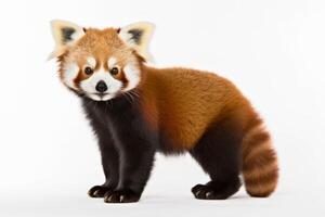 AI generated Red panda clipart photo