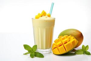 AI generated Mango milkshake clipart photo
