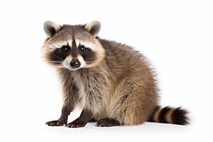 AI generated raccoon illustration clipart photo