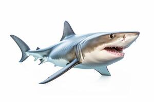 ai generado genial blanco tiburón clipart foto