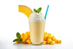 AI generated Mango milkshake clipart photo