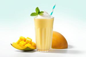 AI generated Mango milkshake clipart photo