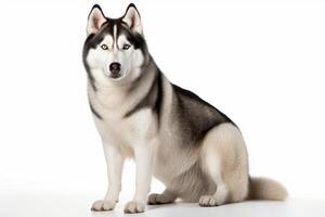 AI generated Siberian husky dog clipart photo