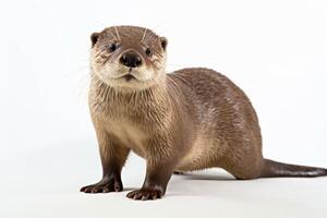 AI generated Cute otter clipart photo