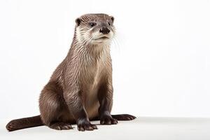 AI generated Cute otter clipart photo