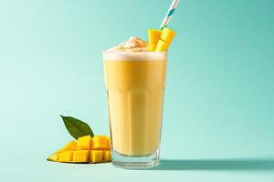 AI generated Mango milkshake clipart photo