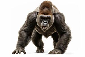 AI generated lowland gorilla clipart photo