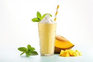 AI generated Mango milkshake clipart photo