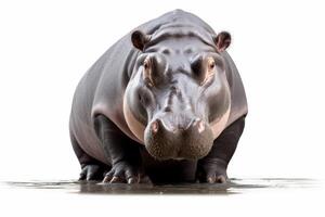 AI generated Hippo isolated clipart photo