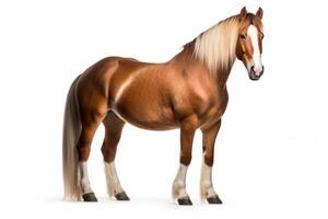 AI generated Horse isolated on white background photo