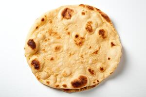 AI generated Nan bread close up photo